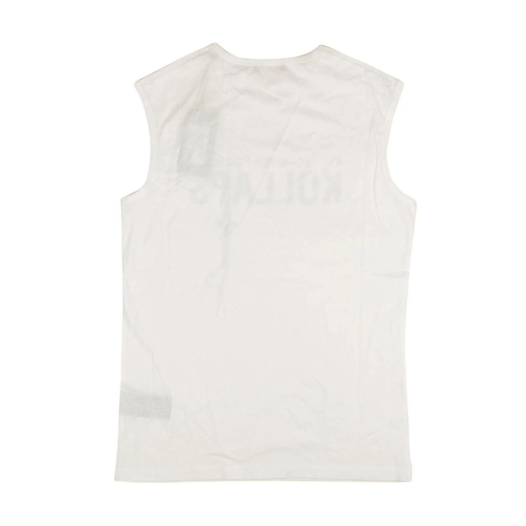 商品RAF SIMONS|Raf Simons Sleeveless Slim Fit Kollaps Print Tank Top - White,价格¥812,第2张图片详细描述