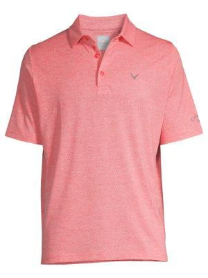 商品Callaway|Logo Textured Polo,价格¥263,第3张图片详细描述