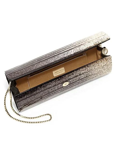 商品Jimmy Choo|Sweetie Degradé Glitter Acrylic Clutch,价格¥7466,第3张图片详细描述