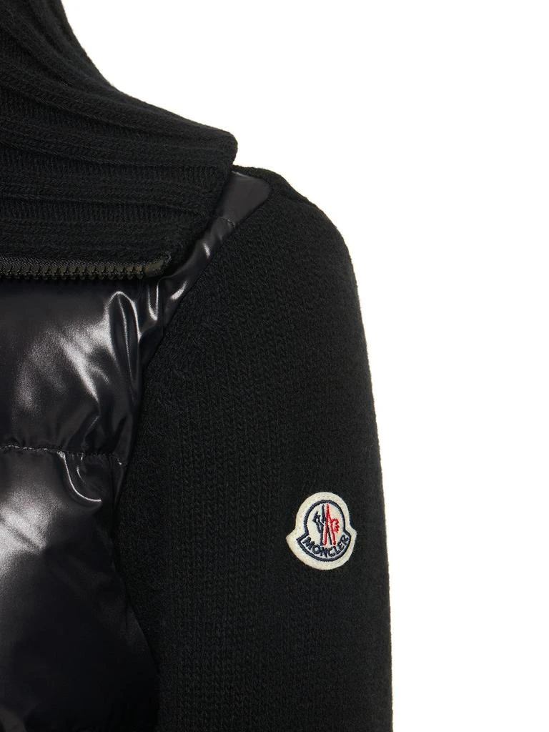 商品Moncler|Wool & Nylon Down Zip Cardigan Jacket,价格¥8030,第5张图片详细描述