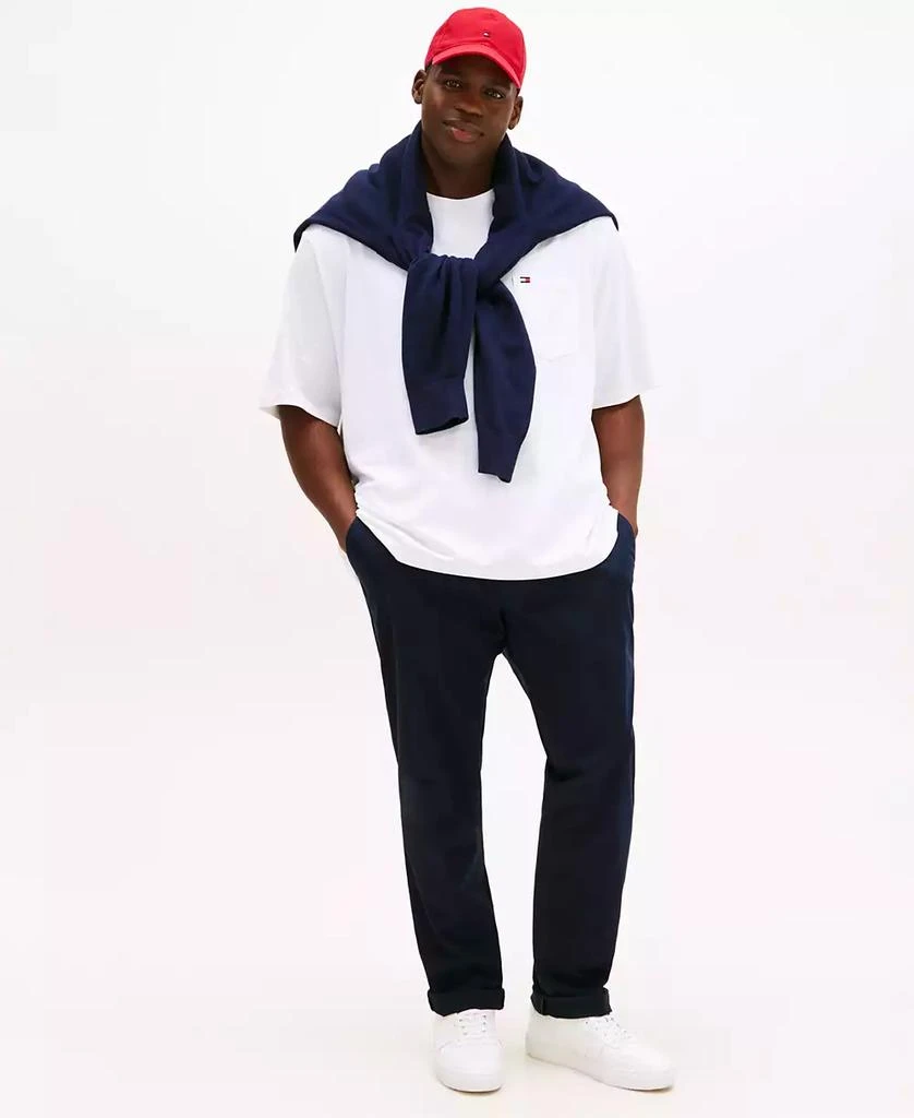 商品Tommy Hilfiger|Men's Big & Tall Tommy Crew Neck Pocket T-Shirt,价格¥141,第4张图片详细描述