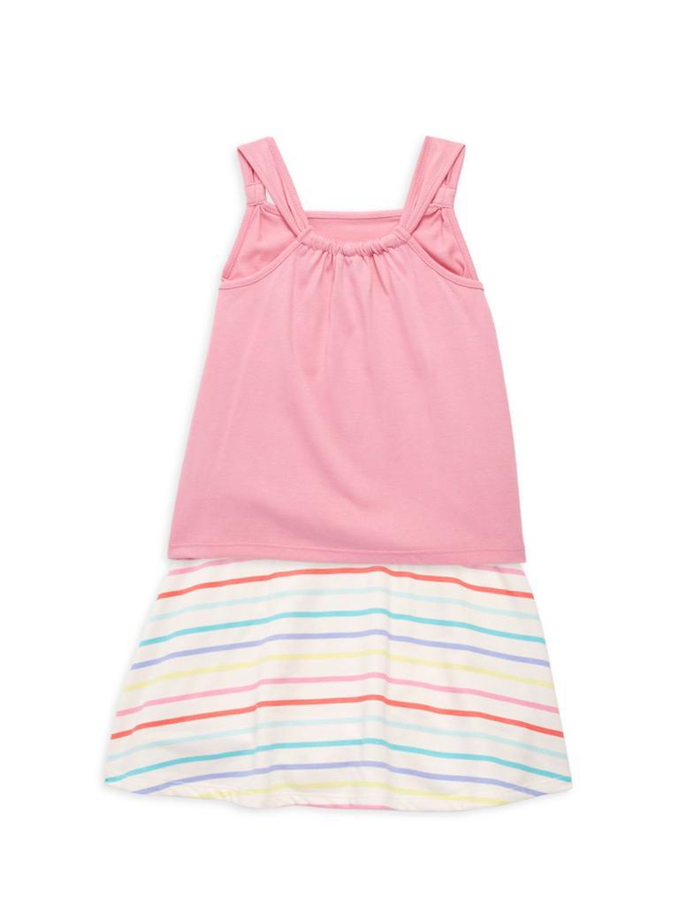 商品Juicy Couture|Little Girl’s 2-Piece Rainbow Logo Top & Skort Set,价格¥147,第4张图片详细描述