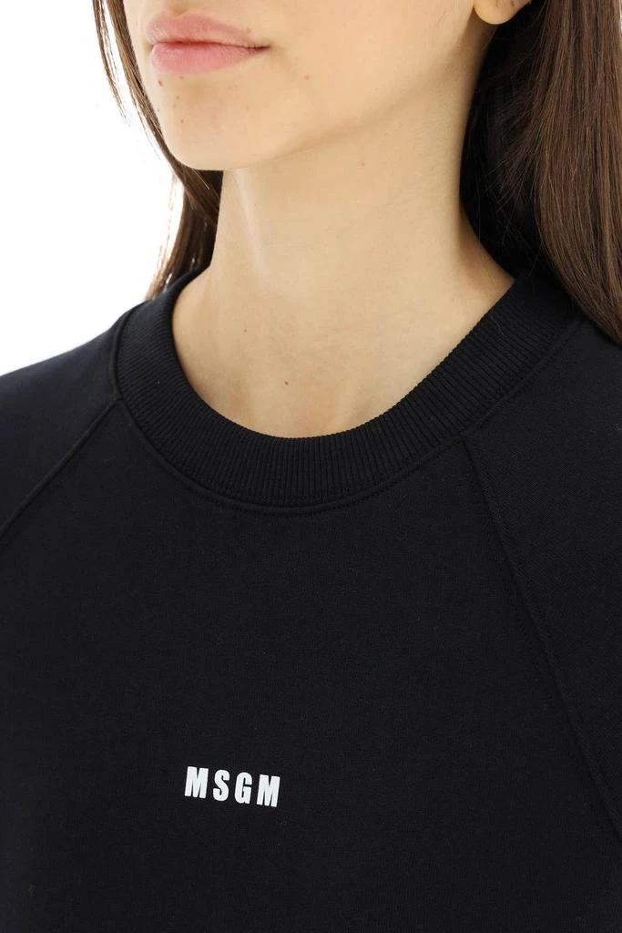 商品MSGM|MINI LOGO COTTON SWEATSHIRT,价格¥464,第5张图片详细描述