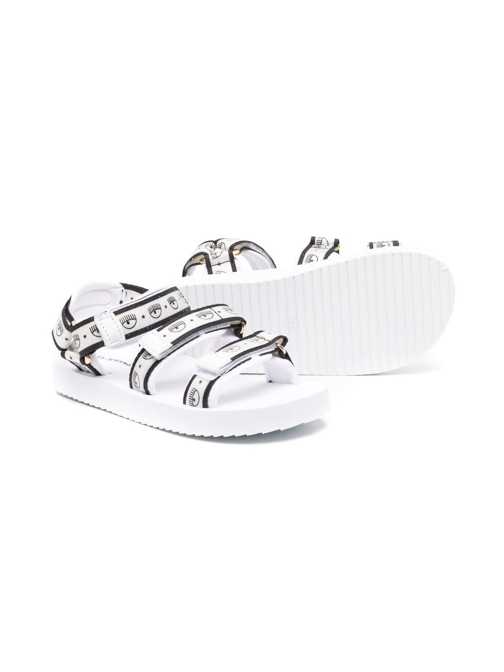 商品【商品预售7天】 Chiara Ferragni|Chiara Ferragni 男童凉鞋 CFB125009 白色,价格¥704,第3张图片详细描述