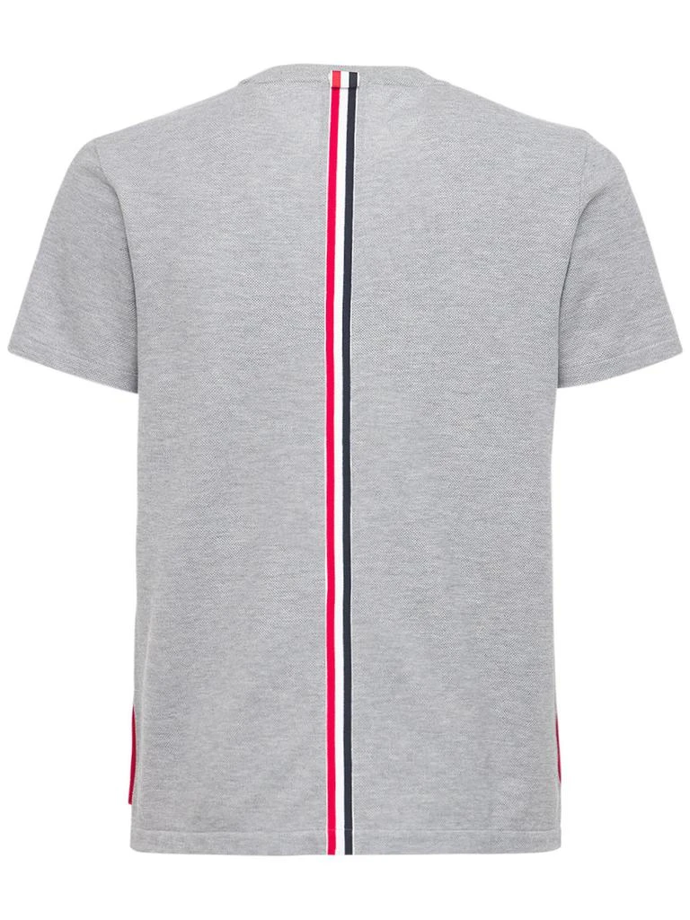 商品Thom Browne|Intarsia Band Cotton Jersey T-shirt,价格¥2473,第3张图片详细描述