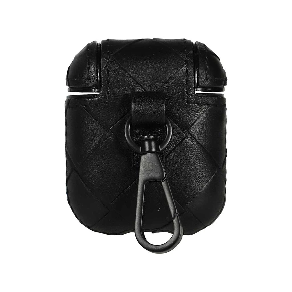 商品Bottega Veneta|Bottega Veneta AirPods Case Black in Black,价格¥1797,第3张图片详细描述