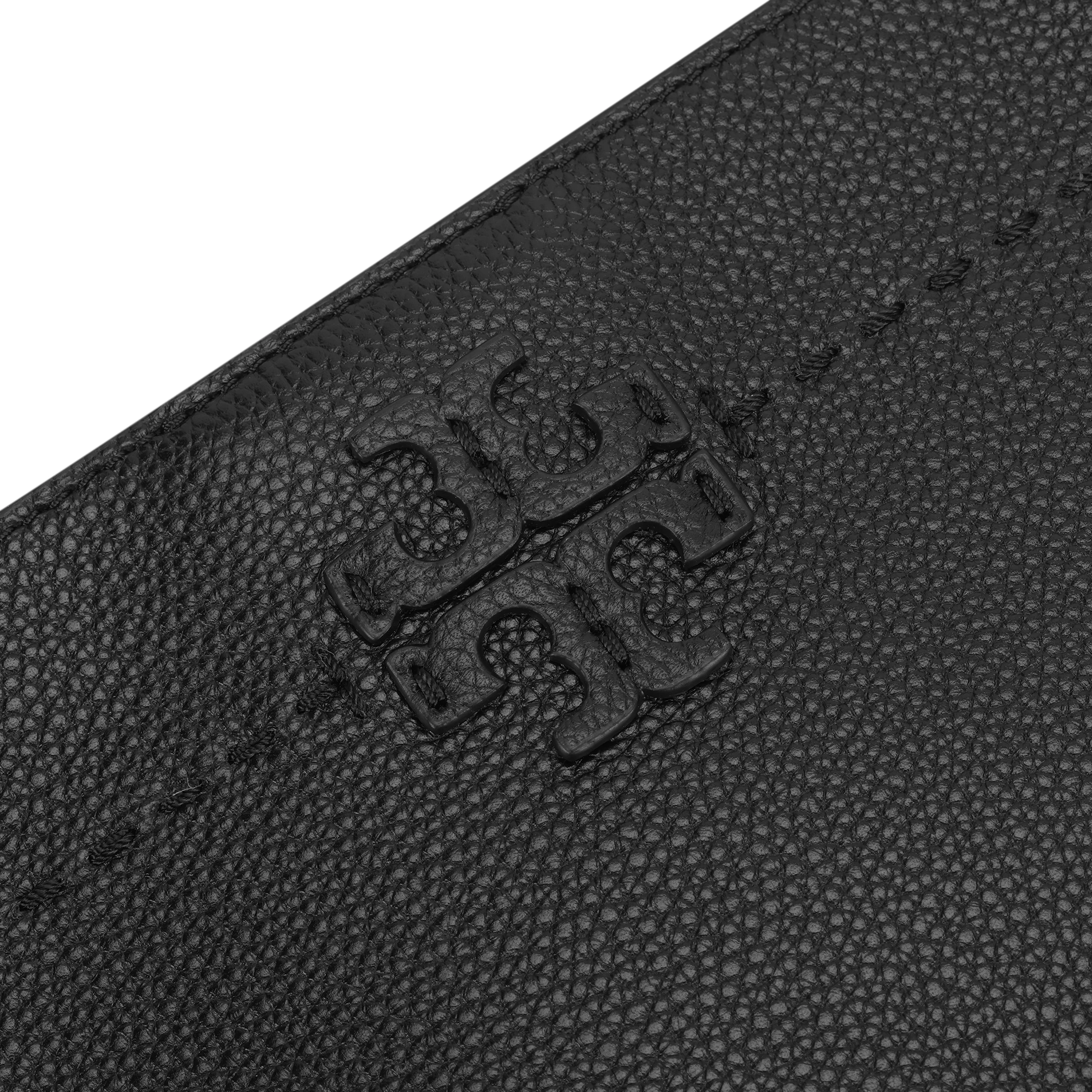 商品[国内直发] Tory Burch|McGraw 荔枝纹大容量 牛皮 Hobo水桶包单肩手提包 大号 女款 黑色,价格¥3767,第6张图片详细描述