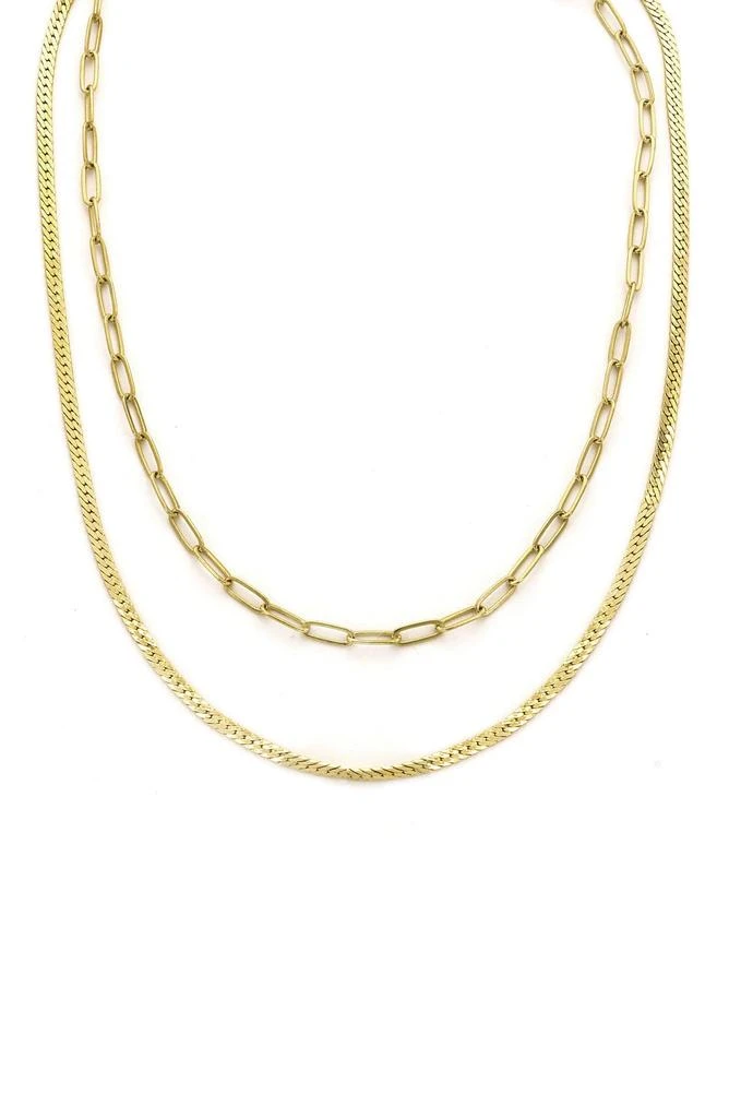 商品Panacea|Double Chain Layered Necklace,价格¥60,第1张图片