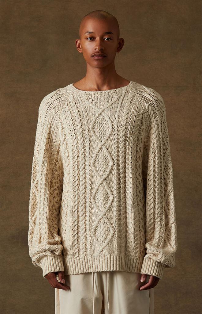 商品Essentials|Egg Shell Cable Knit Sweater,价格¥1189,第4张图片详细描述