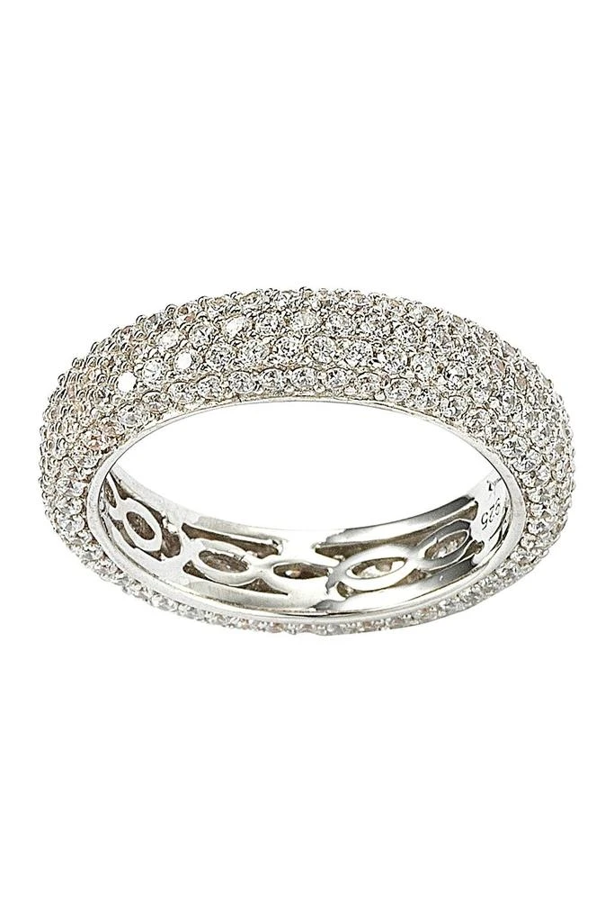 商品Suzy Levian|Sterling Silver Pavé Cubic Zirconia Eternity Band Ring,价格¥1050,第3张图片详细描述