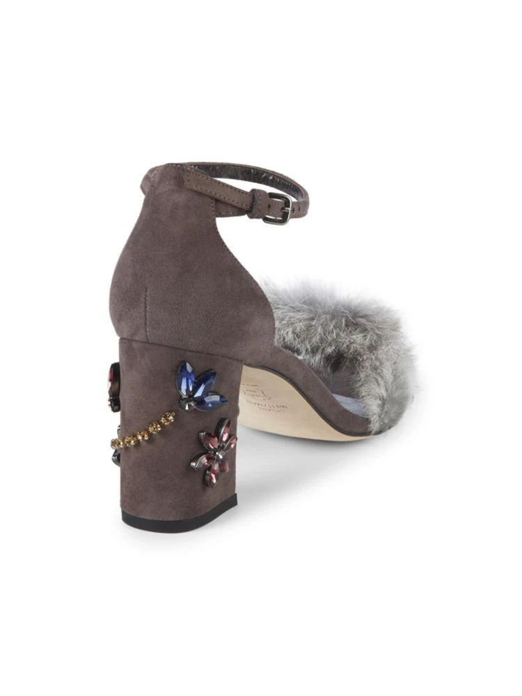 商品Stuart Weitzman|Embellished Mink 凉鞋,价格¥1104,第3张图片详细描述
