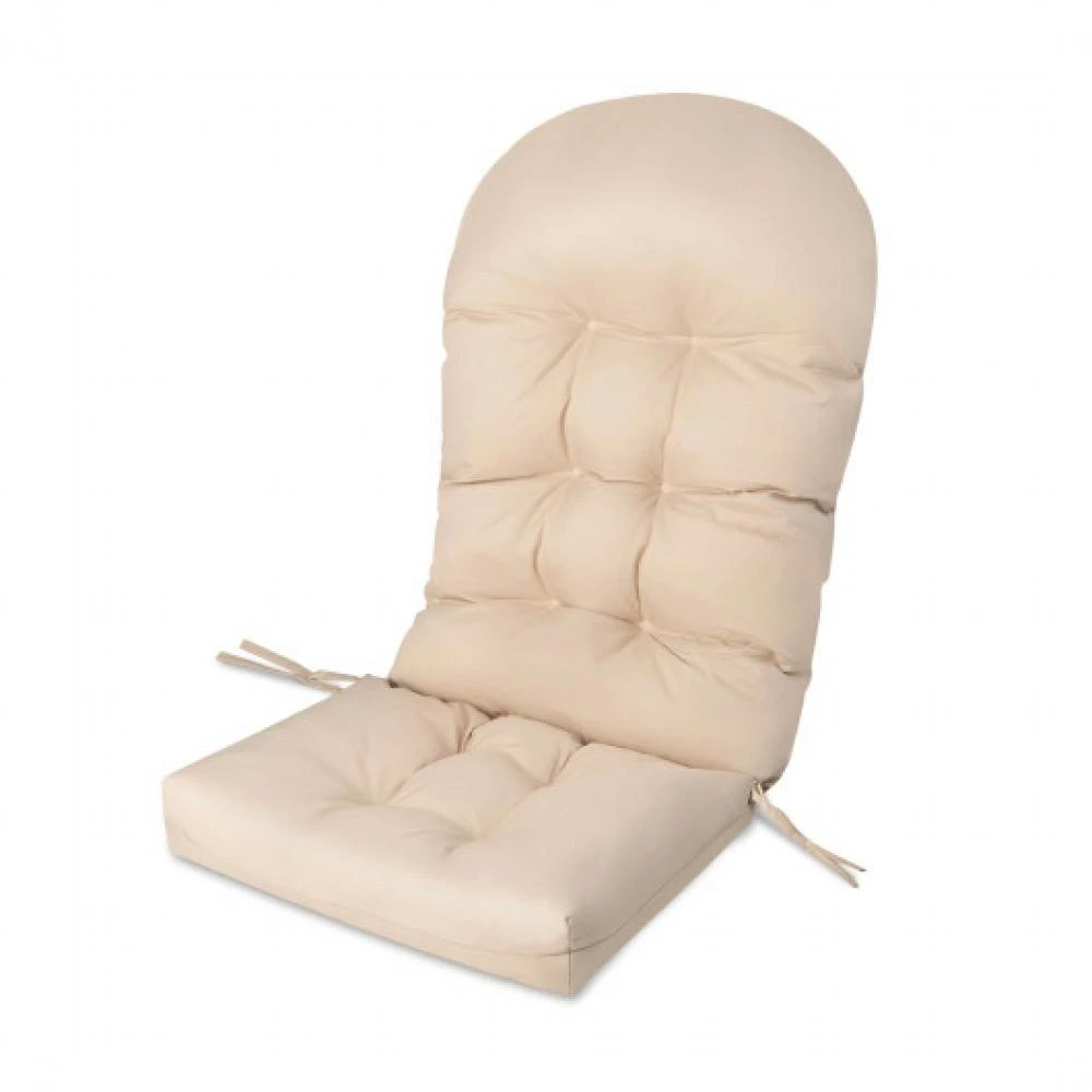 商品Hivvago|Patio Adirondack Chair Cushion with Fixing Straps and Seat Pad-Beige,价格¥481,第3张图片详细描述