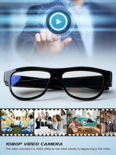 商品KLSYQ|Camera Glasses 1080P HD Outdoor Sports Smart Glasses, Suitable for Outdoor Sports, Hiking, Travel, Party Records (32G Memory Card Included),价格¥450,第5张图片详细描述