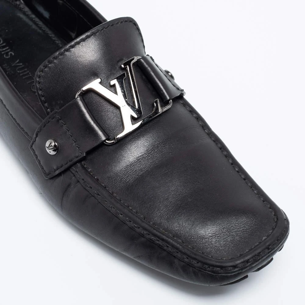 Louis Vuitton Black Leather Monte Carlo Loafers Size 43 商品