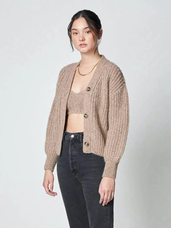 商品Billie the Label|Dylan Cardigan Pumice (White),价格¥352,第1张图片