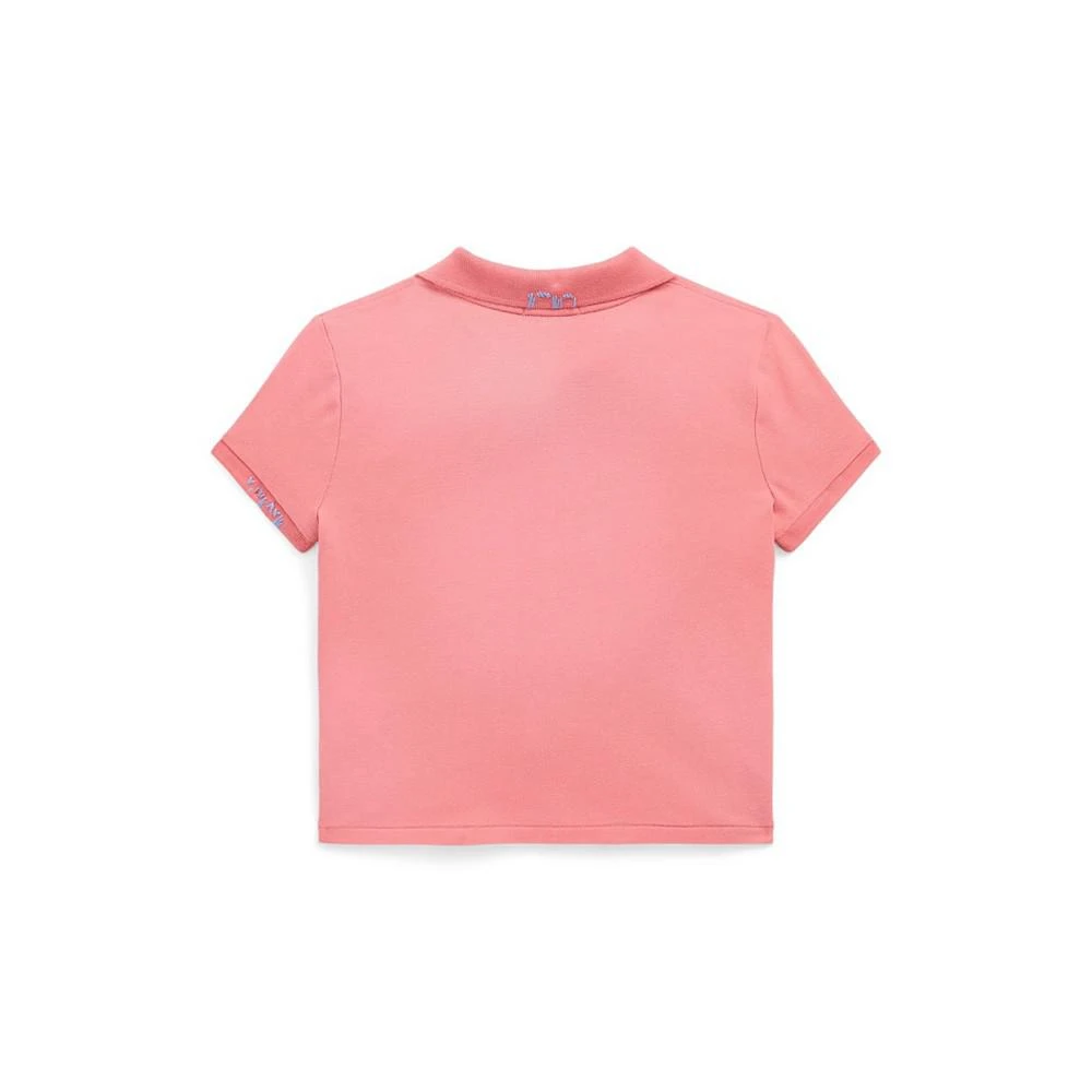 商品Ralph Lauren|Big Girls Twist-Front Stretch Mesh Polo Shirt,价格¥180,第2张图片详细描述