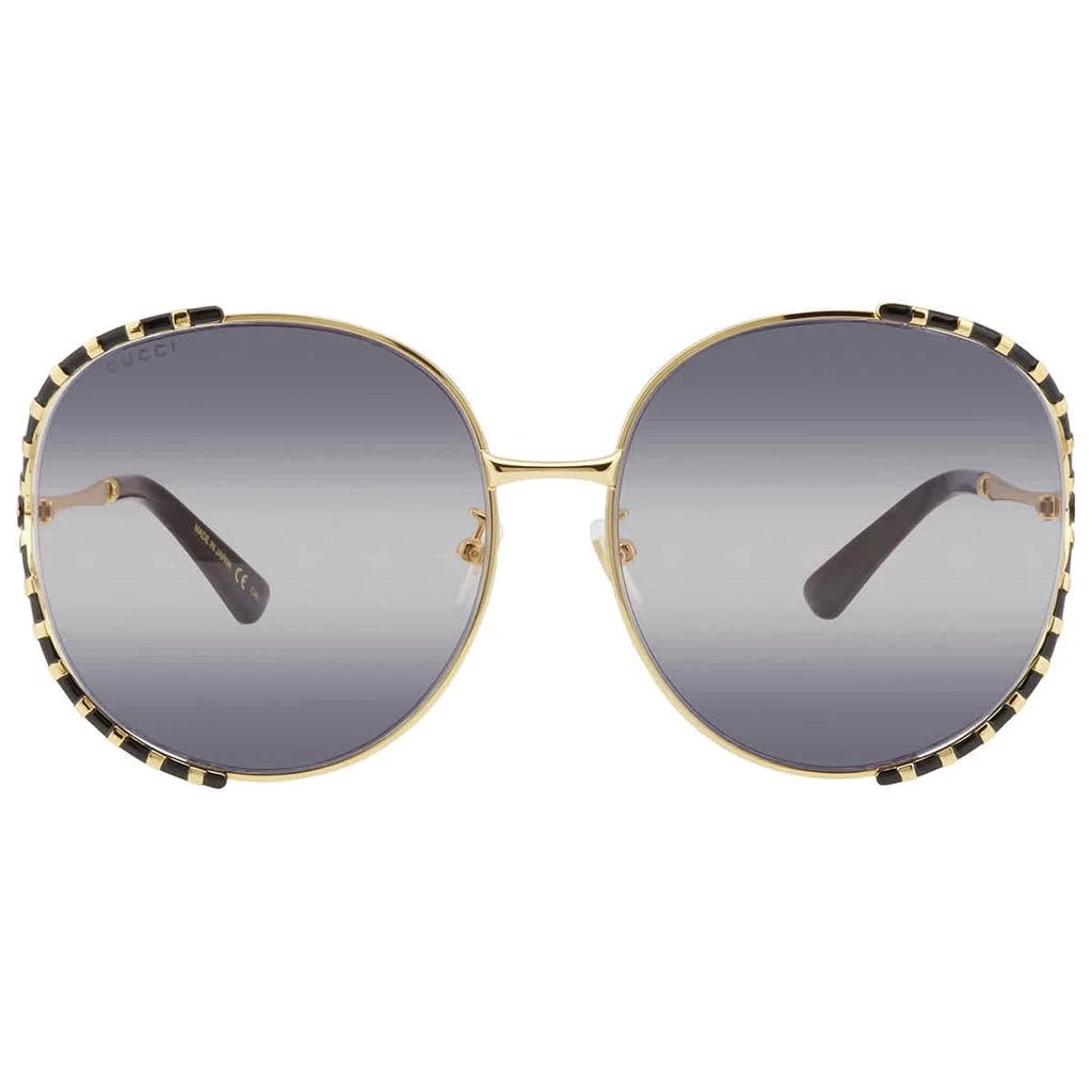 商品Gucci|Grey Round Ladies Sunglasses GG0595S 005 64,价格¥1310,第1张图片