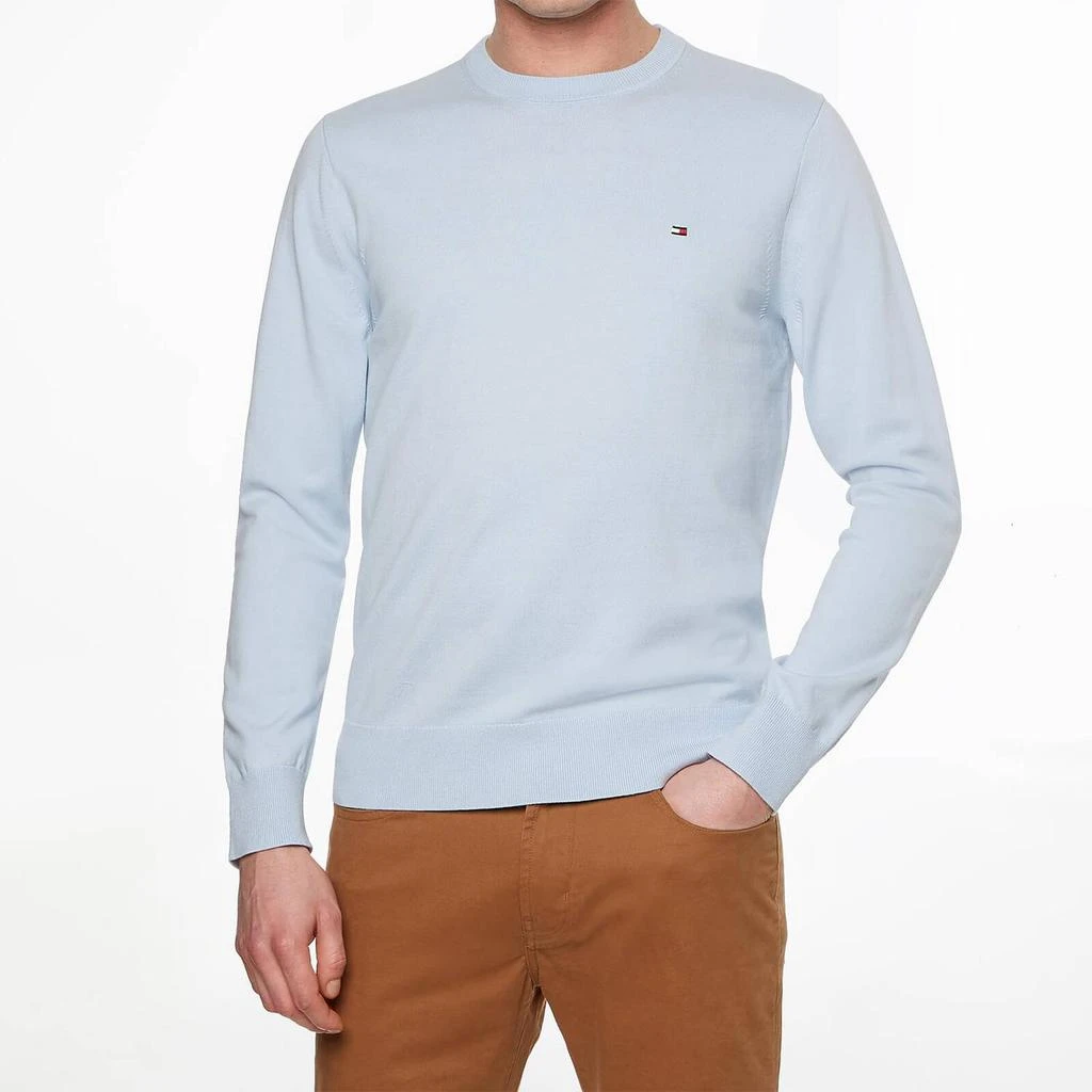 商品Tommy Hilfiger|Tommy Hilfiger Men's 1985 Crew Neck Sweater - Light Blue,价格¥472,第1张图片