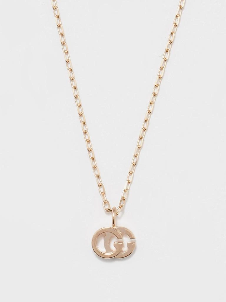 商品Gucci|GG Running 18kt rose-gold necklace,价格¥9648,第1张图片