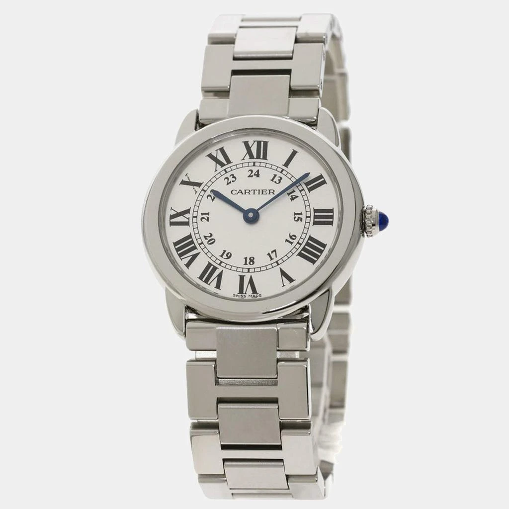 商品[二手商品] Cartier|Cartier Silver Stainless Steel Ronde Solo W6701004 Women's Wristwatch 29 mm,价格¥22005,第1张图片