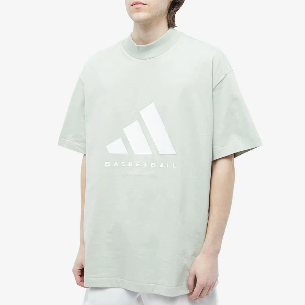 商品Adidas|Adidas Basketball Short Sleeve Logo T-Shirt,价格¥173,第2张图片详细描述