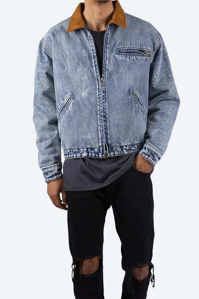 Collared Work Jacket - Blue 商品