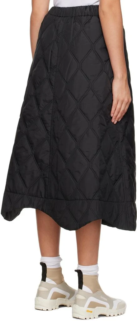 商品Ganni|Black Quilted Midi Skirt,价格¥1353,第3张图片详细描述