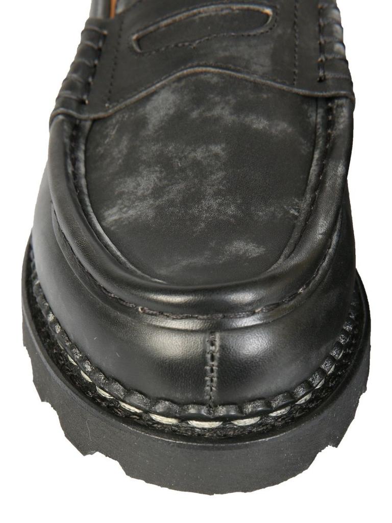 Paraboot Men's  Black Leather Loafers商品第3张图片规格展示
