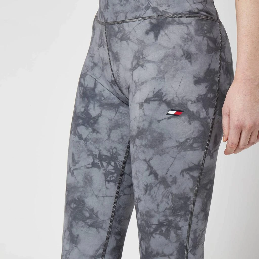 商品Tommy Hilfiger|Tommy Sport Women's Rw Aop Leggings - Dark Ash Wash,价格¥119,第4张图片详细描述