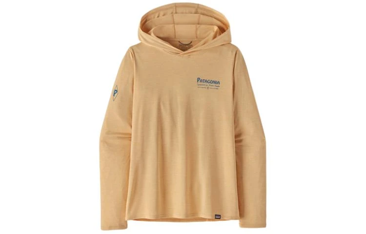 商品[国内直发] Patagonia|patagonia巴塔哥尼亚  Cap Cool Daily C1系列背面字母logo印花速干连帽长袖 T恤 女款,价格¥747,第10张图片详细描述