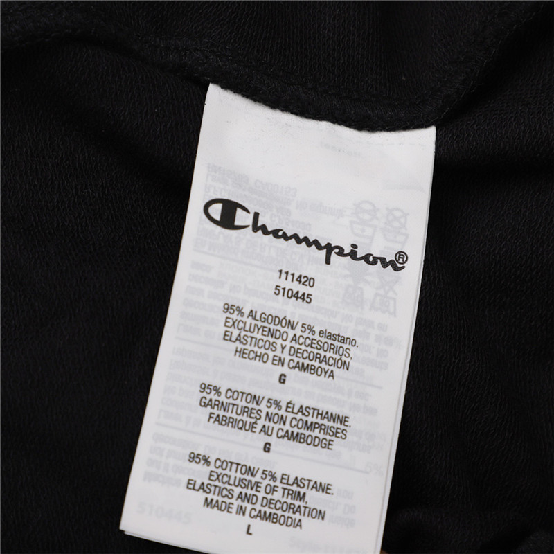 Champion 女士黑色连帽上衣 111420-KK001商品第3张图片规格展示