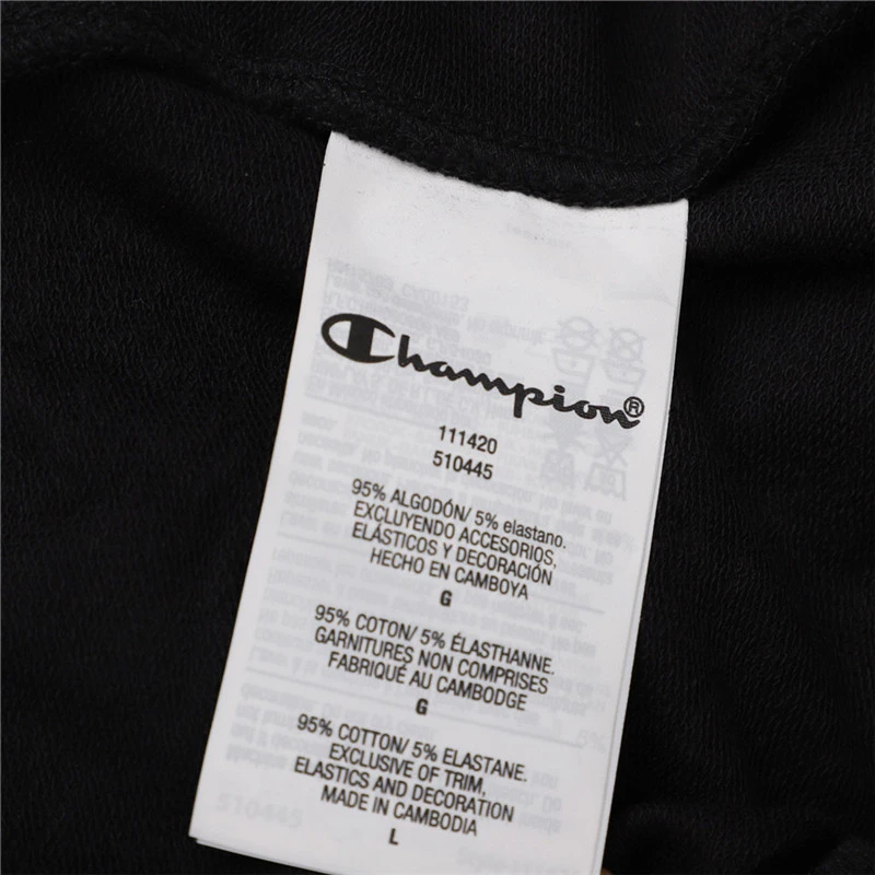 Champion 女士黑色连帽上衣 111420-KK001 商品