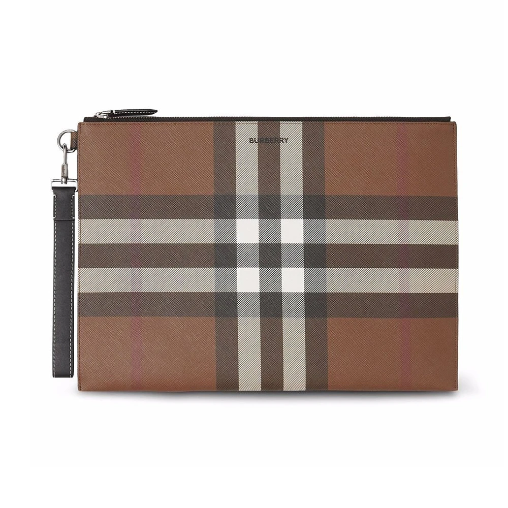 商品Burberry|BURBERRY 格纹男士手拿包 8052794,价格¥3655,第1张图片