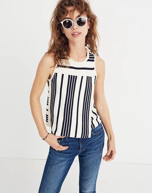 商品Madewell|Stripe-Play Sweater Tank,价格¥317,第1张图片