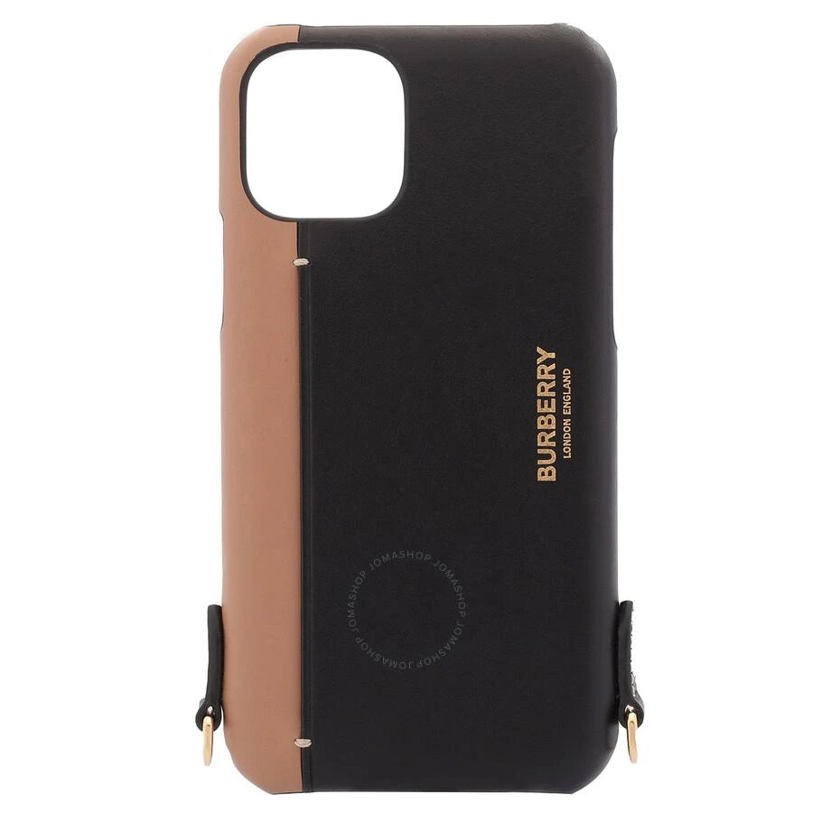 商品Burberry|Two-Tone Leather Iphone 11-Pro Case With Lanyard,价格¥268,第1张图片