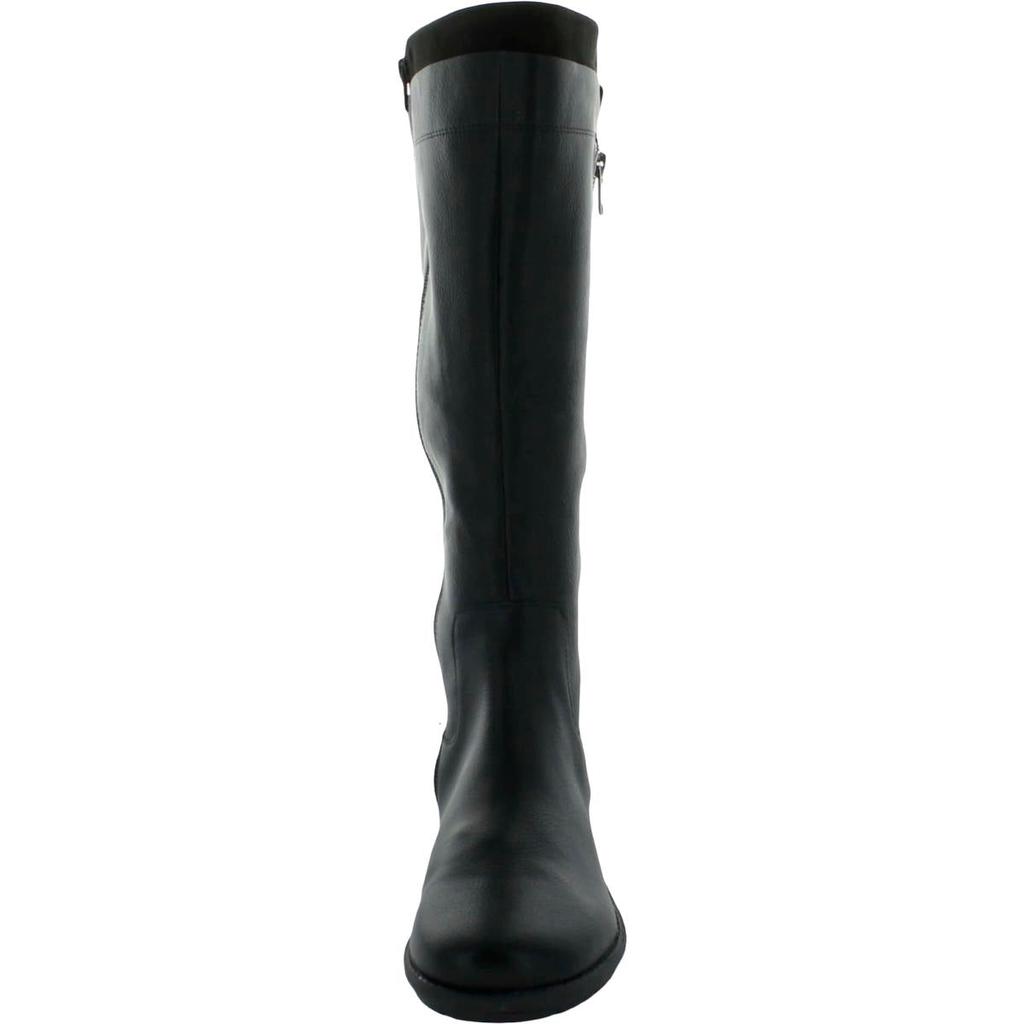 Style & Co. Womens Olliee Faux Leather Wide Calf Knee-High Boots商品第5张图片规格展示