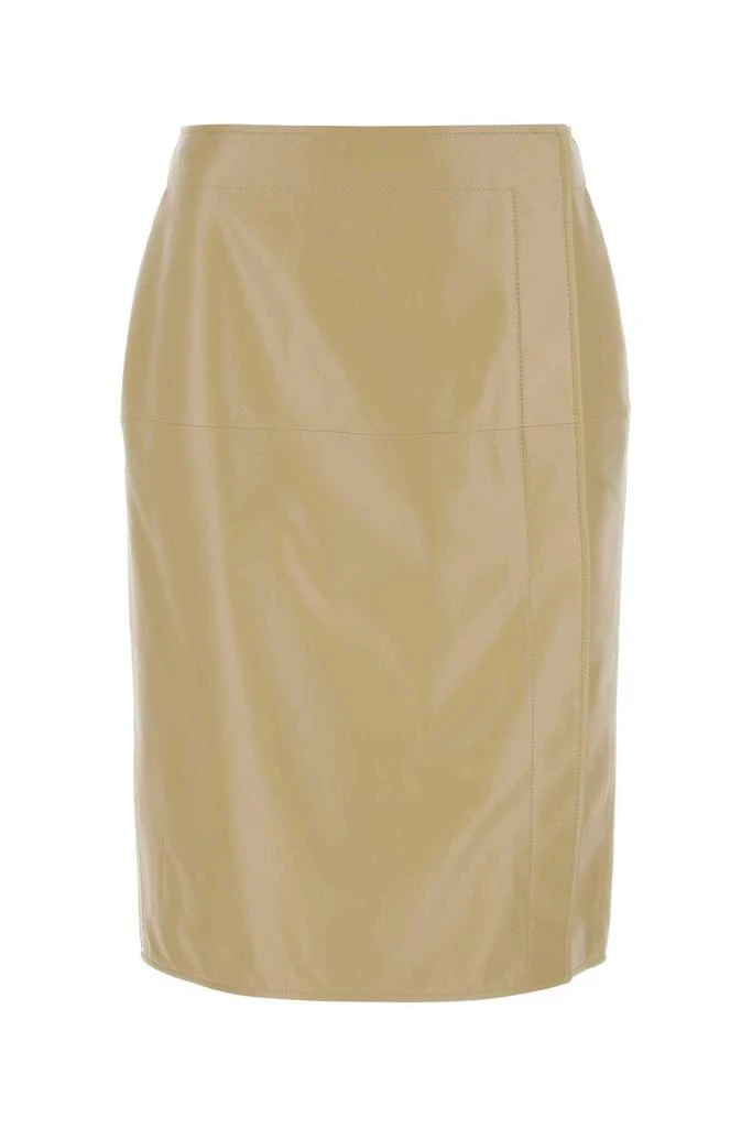 商品Bottega Veneta|Bottega Veneta High-Rise Leather Midi Skirt,价格¥10622,第1张图片