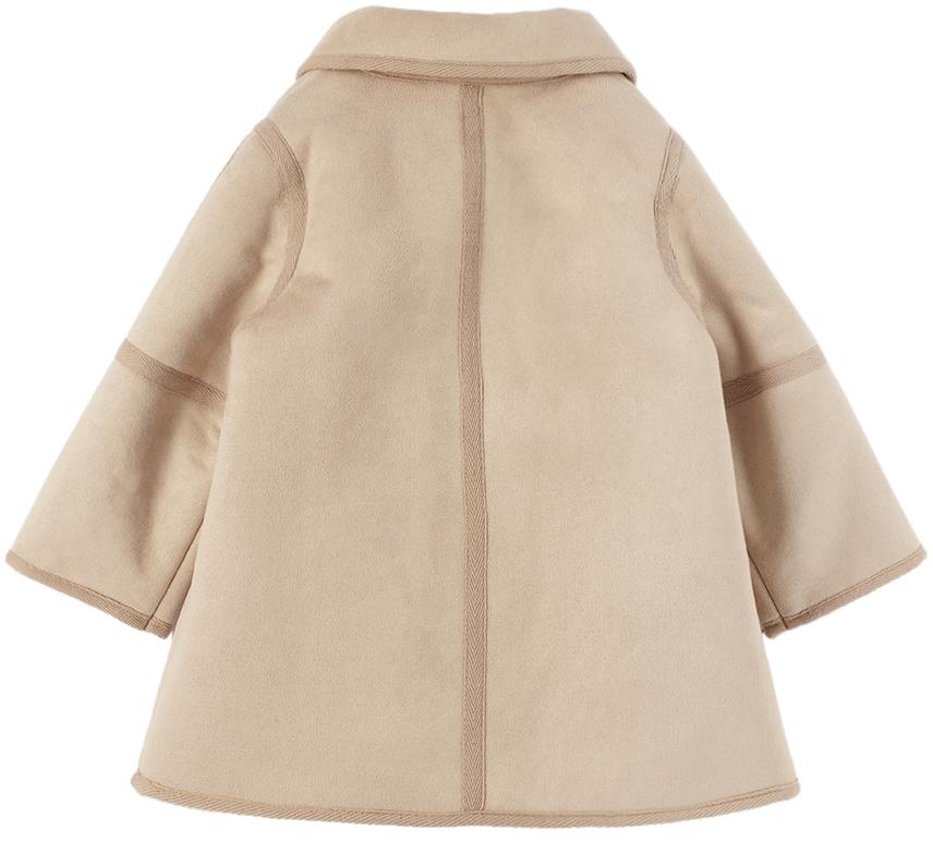 Baby Beige Faux-Suede Coat商品第2张图片规格展示