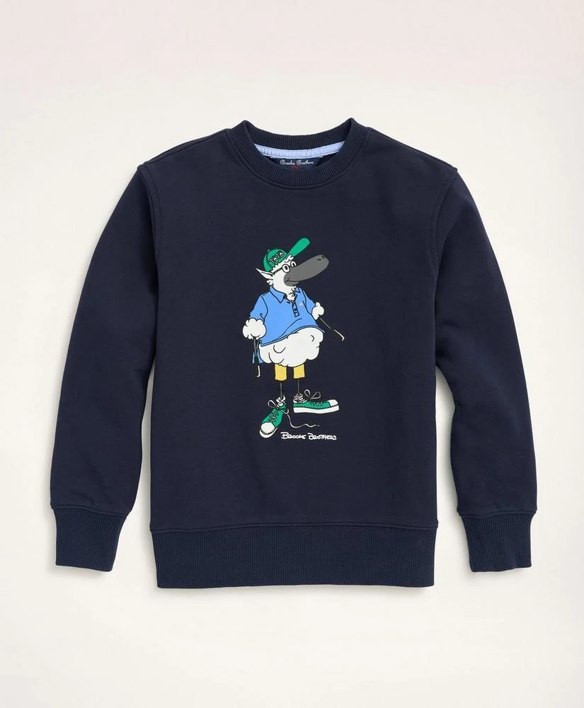 商品Brooks Brothers|Boys Henry the Sheep Graphic Sweatshirt,价格¥301,第1张图片详细描述