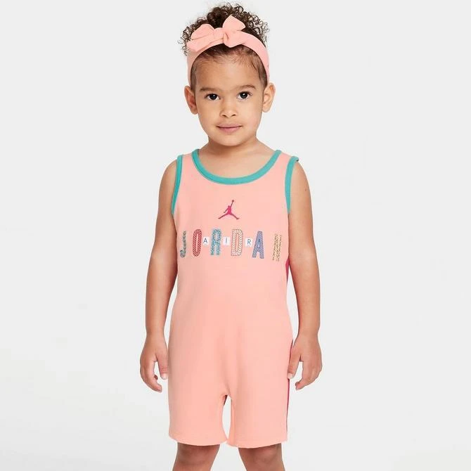 商品Jordan|Girls' Infant Jordan BFF Romper and Headband Set (12M - 24M),价格¥74,第3张图片详细描述