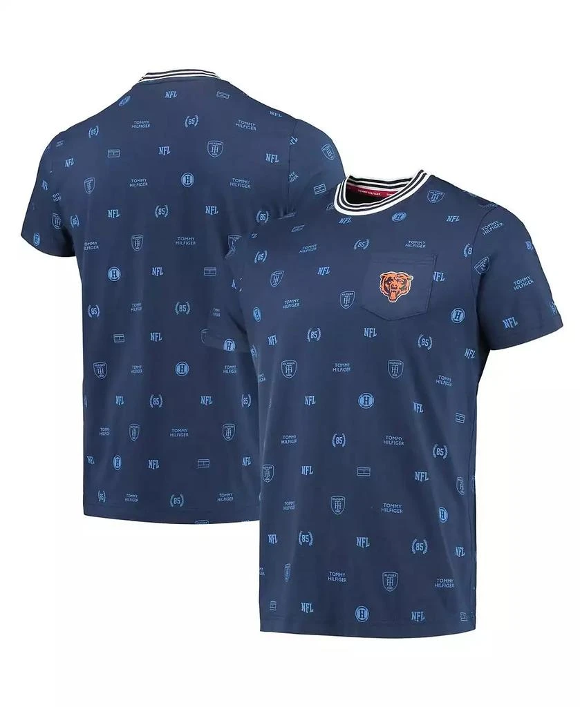 商品Tommy Hilfiger|Men's Navy Chicago Bears Essential Pocket T-shirt,价格¥251,第1张图片