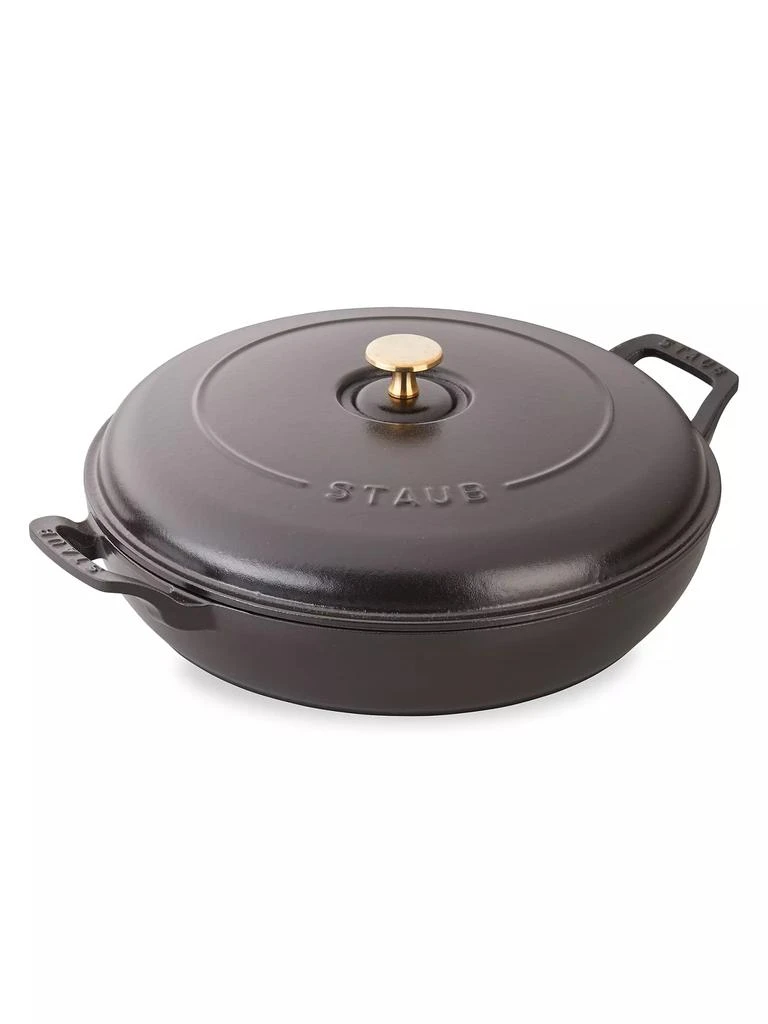 商品Staub|3.5-Quart Cast Iron Braiser & Lid,价格¥2705,第1张图片