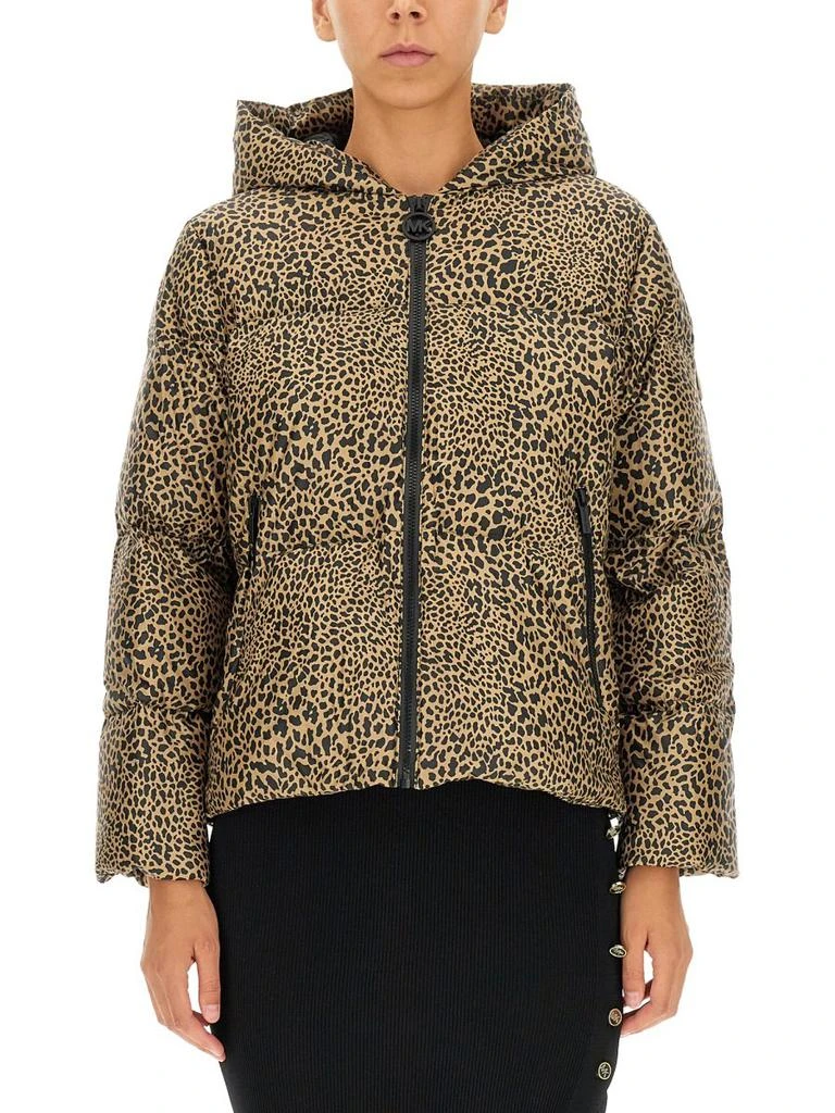 商品Michael Kors|Michael Michael Kors Leopard Print Hooded Down Jacket,价格¥1667,第1张图片