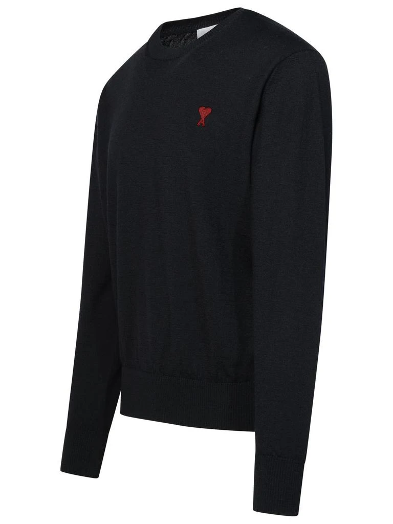 商品AMI|Black Merino Wool Sweater,价格¥2052,第2张图片详细描述