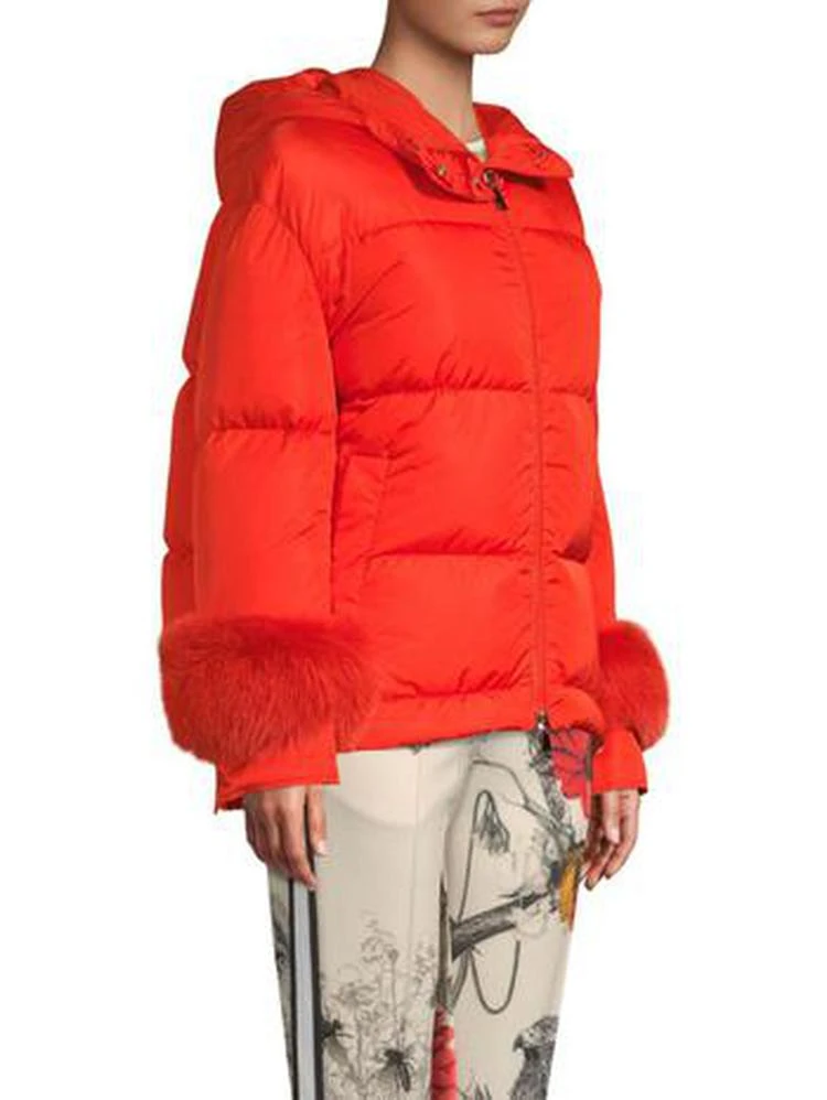 商品Moncler|Effraie Leger 毛绒袖口羽绒服,价格¥9632,第3张图片详细描述