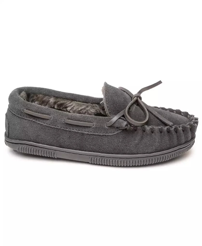 商品Minnetonka|Toddler Boys Pile Lined Hardsole Moccasin Slippers,价格¥299,第2张图片详细描述