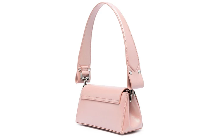 商品[国内直发] Vivienne Westwood|HAZEL 土星Logo 光面小牛皮 腋下包法棍包单肩手提包 小号 女款 珠光粉,价格¥3577,第3张图片详细描述