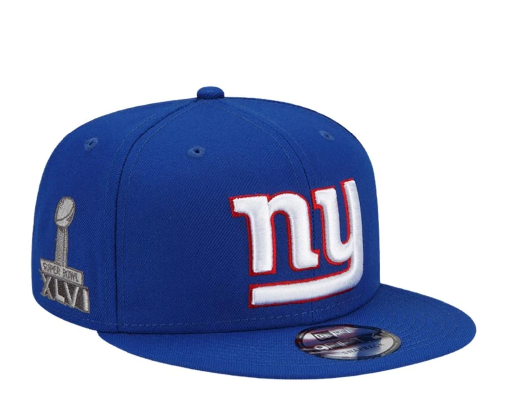 商品New Era|9Fifty NFL New York Giants XLVI Super Bowl Patch Up Snapback Hat,价格¥326,第1张图片