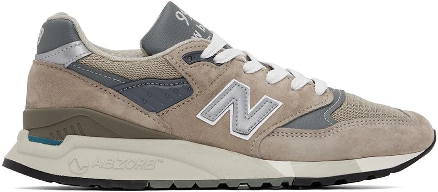 商品New Balance|Gray Made In USA 998 Core Sneakers,价格¥1456,第1张图片