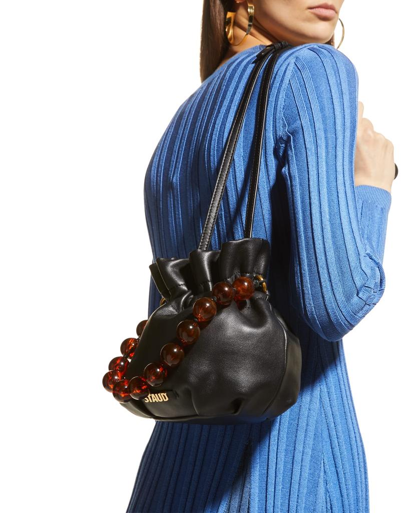 Grace Beaded Top-Handle Bucket Bag商品第5张图片规格展示
